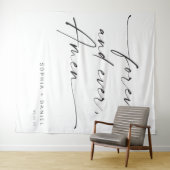 Tenture Fond de toile de citation de mariage pour toujours (En situation (horizontale))