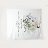 Tenture Fond de toile de douche de mariage citrouille euca (Devant (Horizontal))