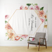 Tenture Fond de toile de fête prénuptiale Future Mrs Blush (En situation (horizontale))