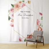 Tenture Fond de toile de fête prénuptiale Future Mrs Blush (En situation)