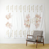 Tenture Fond de toile de fond à pas répété Pampas Floral B (En situation (horizontale))