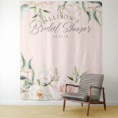 Tenture fond de toile de fond chic floral aquarelle rose p (En situation)