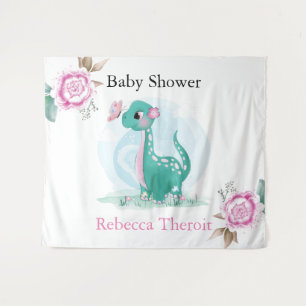 Tenture Fond de toile de fond de Baby Shower avec un joli
