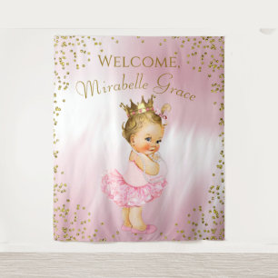 Tenture Fond de toile de fond de Baby Shower de Princesse