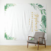 Tenture Fond de toile de fond de Baby Shower Eucalyptus Ve (En situation (horizontale))