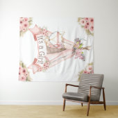 Tenture Fond de toile de fond de Baby Shower Tribal Teepee (En situation (horizontale))