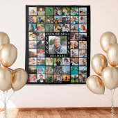 Tenture Fond de toile de fond de collage photo d'anniversa