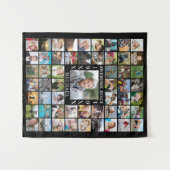 Tenture Fond de toile de fond de collage photo d'anniversa (Devant (Horizontal))