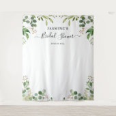 Tenture Fond de toile de fond de douche nuptiale de feuill (Devant)