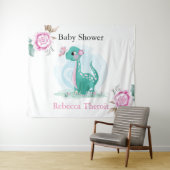 Tenture Fond de toile de fond de fête de bébé dinosaure ro (En situation (horizontale))