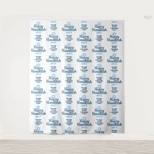 Tenture Fond de toile de fond de fête de Hanukkah Photo Ba (Devant)