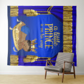 Tenture Fond de toile de fond de fête pour bébé prince ble (En situation (horizontale))