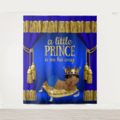 Tenture Fond de toile de fond de fête pour bébé prince ble (Devant)