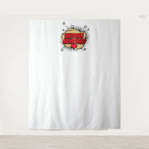 Tenture Fond de toile de fond de mariage à bulles de bande