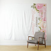 Tenture Fond de toile de fond de mariage floral rose Prop  (En situation (horizontale))