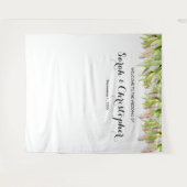 Tenture Fond de toile de fond de mariage personnalisé | Tu (Devant (Horizontal))