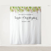 Tenture Fond de toile de fond de mariage personnalisé | Tu (Devant)