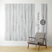 Tenture Fond de toile de fond de mariage - Planches de boi (En situation (horizontale))