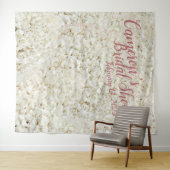 Tenture Fond de toile de fond élégant pour mariage avec fl (En situation (horizontale))