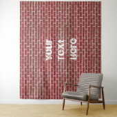 Tenture Fond de toile de fond en brique personnalisable (En situation)