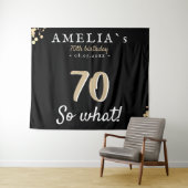 Tenture Fond de toile de fond noir pour fête d'anniversair (En situation (horizontale))