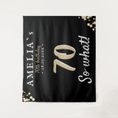 Tenture Fond de toile de fond noir pour fête d'anniversair (Devant)