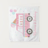 Tenture Fond de toile de fond pour anniversaire de camion  (Devant)