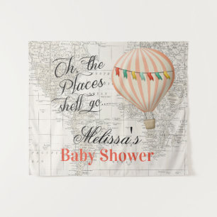 Tenture Fond de toile de fond pour Baby Shower Fille Montg
