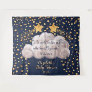 Tenture Fond de toile de fond pour Baby Shower jumeaux Sho