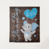 Tenture Fond de toile de fond pour Baby Shower Rustique Bl (Devant)