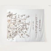 Tenture Fond de toile de fond pour douche de mariée automn (Devant (Horizontal))