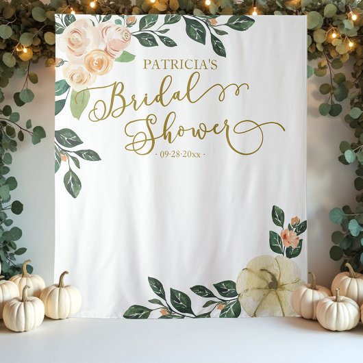 Tenture Fond de toile de fond pour douche de mariée Fleurs
