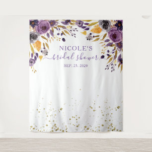 Tenture Fond de toile de fond pour douche de mariée fleurs