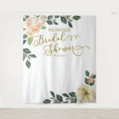 Tenture Fond de toile de fond pour douche de mariée Fleurs (Devant)