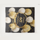 Tenture Fond de toile de fond pour fête d'anniversaire 60  (Devant (Horizontal))