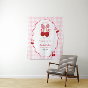 Tenture Fond de toile de fond pour mariage avec cerise et 