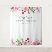 Tenture Fond de toile de fond pour mariage avec roses roug (Devant)