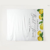 Tenture Fond de toile de fond pour mariage | Citron aquare (Devant (Horizontal))