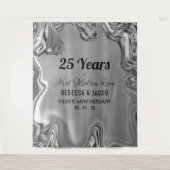 Tenture Fond de toile de fond pour noces d'argent 25 ans (Devant)