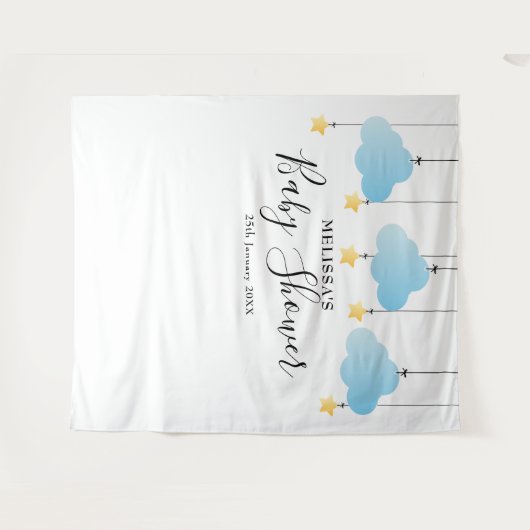 Tenture Fond de toile de fond pour photomaton pour Baby Sh (Devant (Horizontal))