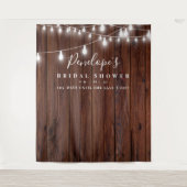 Tenture Fond de toile de fond rustique pour mariage, acces (Devant)