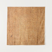 Tenture Fond de toile de jute marron ou toile de sac (Devant (Horizontal))