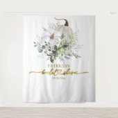 Tenture Fond de toile de mariage automnal aux citrouilles  (Devant)