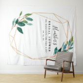 Tenture Fond de toile de mariage avec eucalyptus, accessoi (En situation (horizontale))