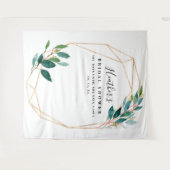 Tenture Fond de toile de mariage avec eucalyptus, accessoi (Devant (Horizontal))