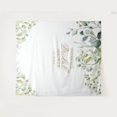 Tenture Fond de toile de mariage avec verdure Photo access (Devant (Horizontal))