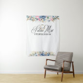 Tenture Fond de toile de mariage de la future Mme Floral (En situation)