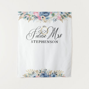 Tenture Fond de toile de mariage de la future Mme Floral