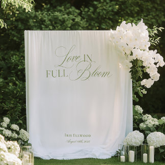 Tenture Fond de toile de mariage élégant Jardin de thé Ban