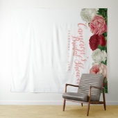 Tenture Fond de toile de mariage floral (En situation (horizontale))